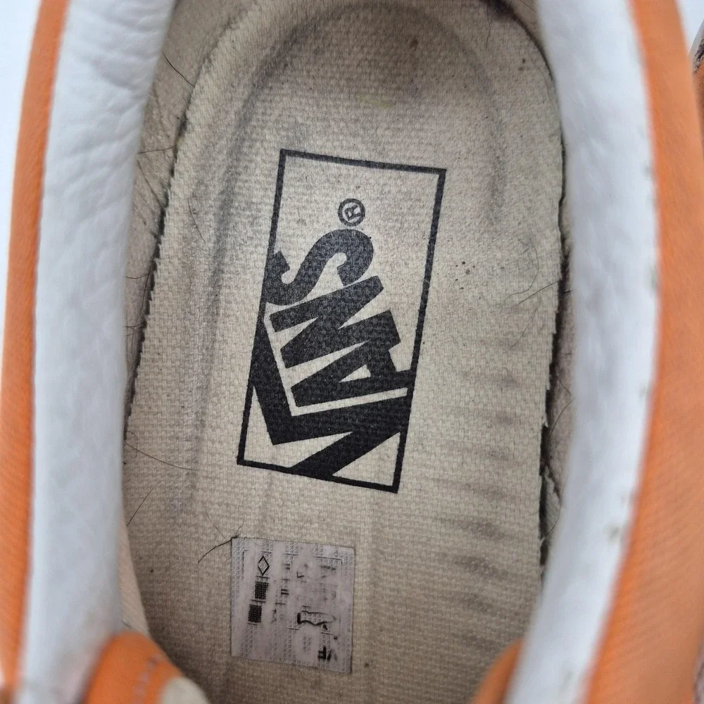 Vans Old Skool‎ Shoes Mens Size 5 Orange Suede Low Top Casual Skate Sneakers
